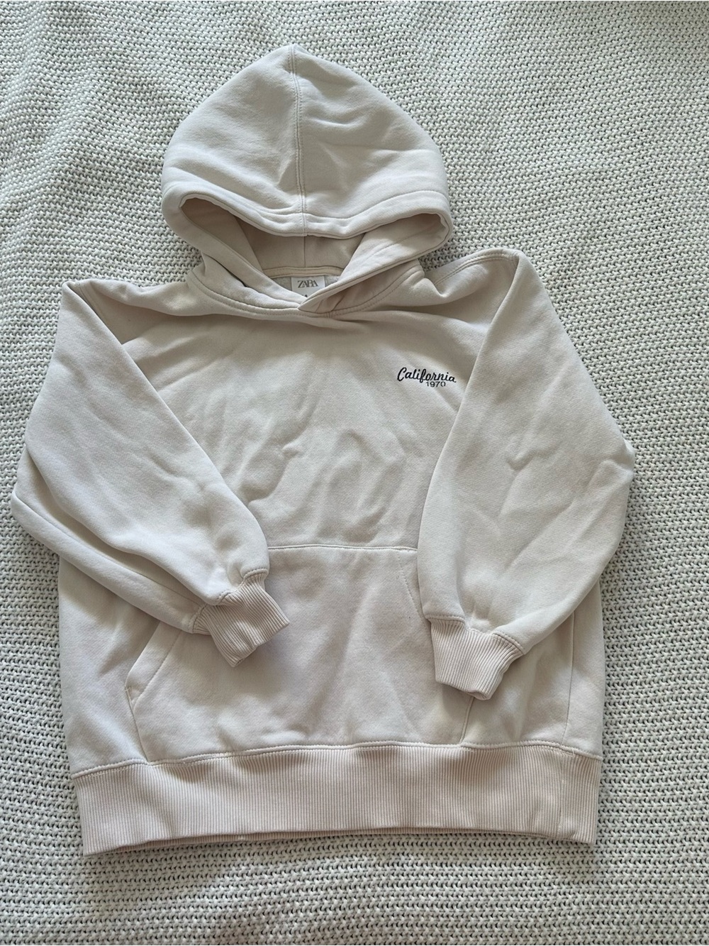 Zara Cream Pullover Hoodie